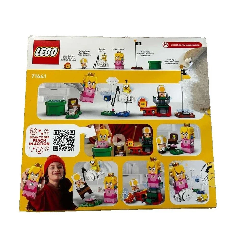 New Lego 71441 Super Mario adventures with interactive Lego Peach Building Toy
